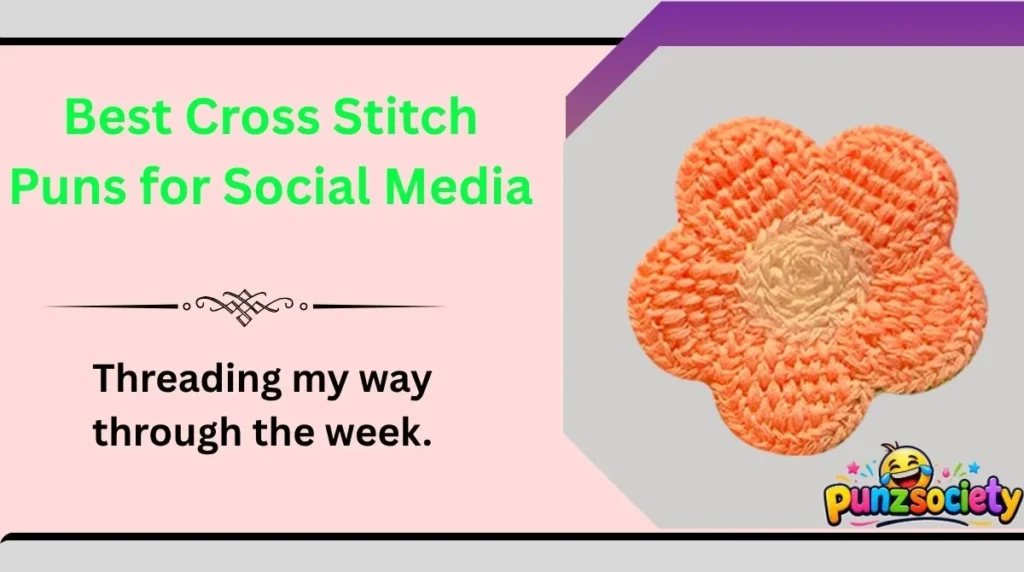 Best Cross Stitch Puns for Social Media