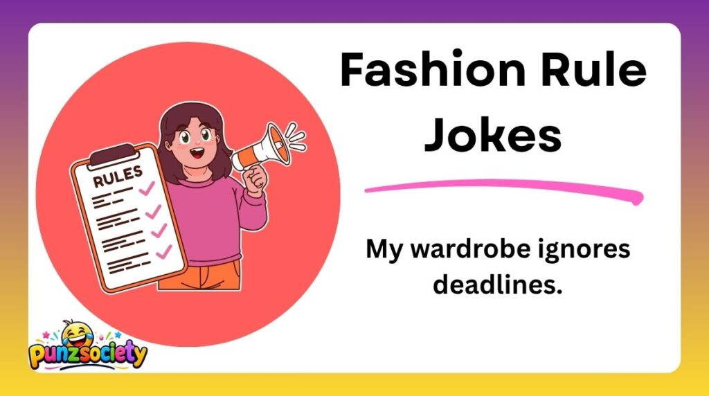 Fashion Rule Jokes