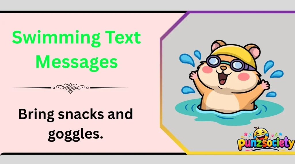 Swimming Text Messages