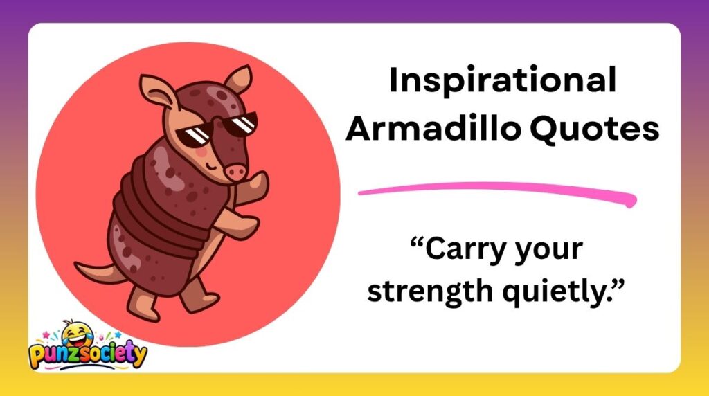 Inspirational Armadillo Quotes