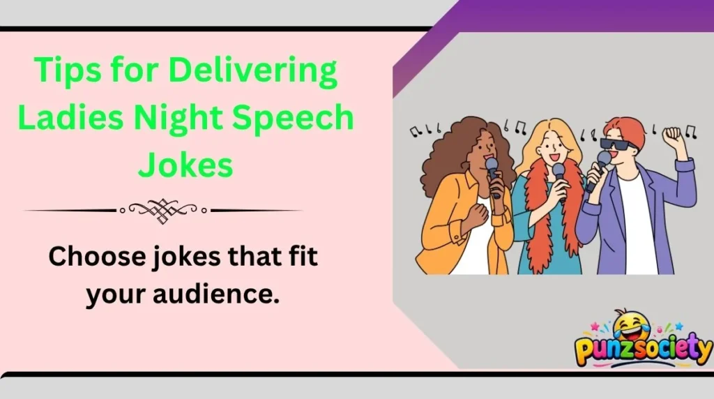 Tips for Delivering Ladies Night Speech Jokes