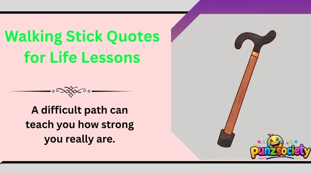 Walking Stick Quotes for Life Lessons